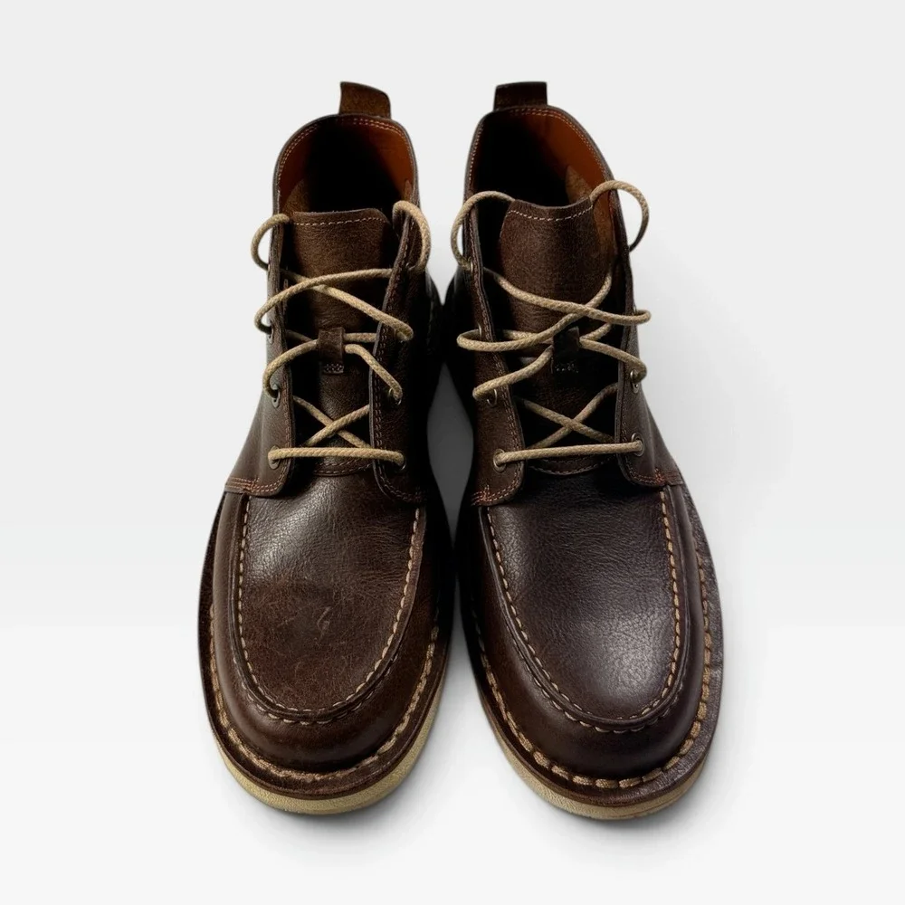 Timberland Westmore Mid Lace Chukka Boot Mens 8 Brown Leather TB0A1JTW245 NEW